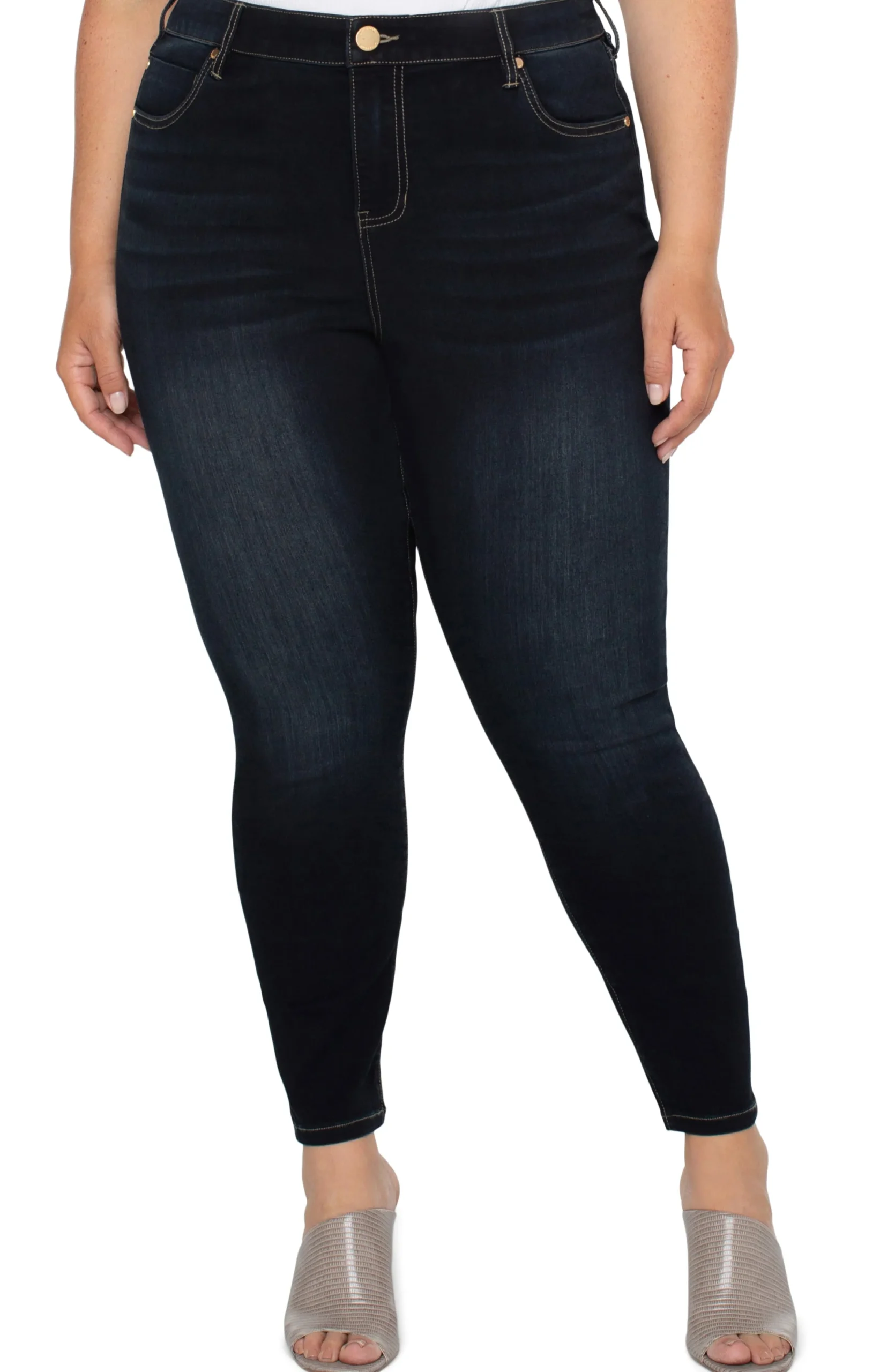 Liverpool Los Angeles Jeans-ABBY HI-RISE ANKLE SKINNY ECO Cumberland