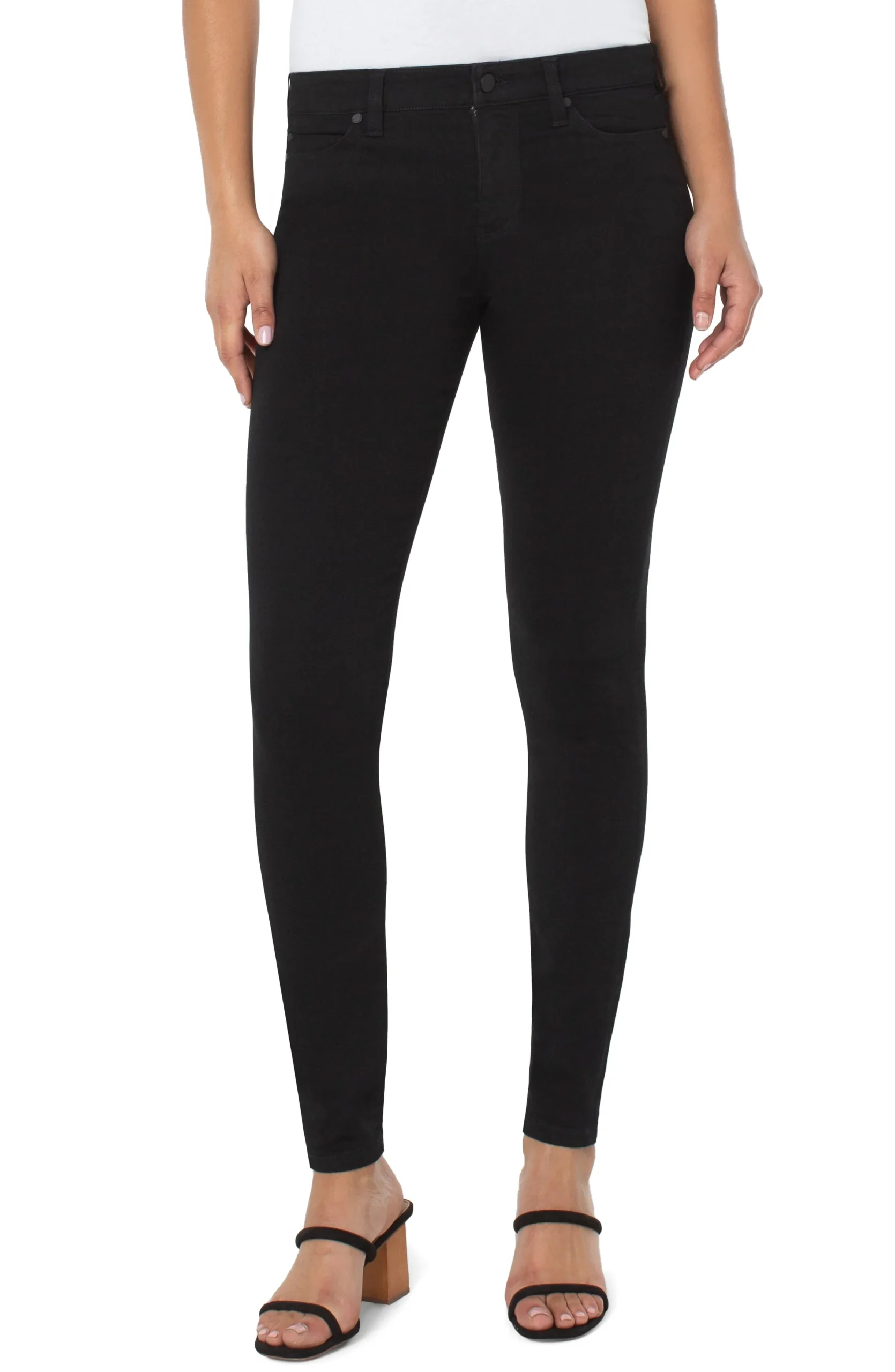 Liverpool Los Angeles Skinny|Jeans-ABBY SKINNY SILKY SOFT ECO Blackrinse