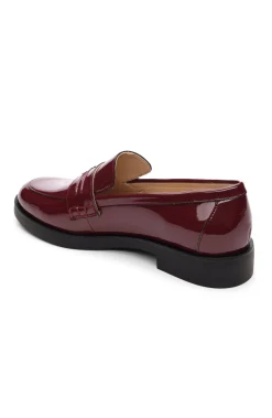 Liverpool Los Angeles Loafers-BALDWIN LEATHER SLIP ON LOAFER Ruby