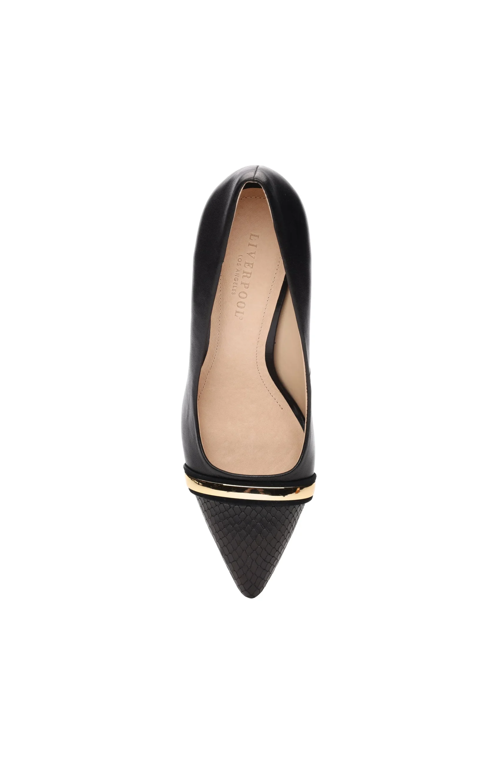 Liverpool Los Angeles Heels-BELAIR PUMP WITH EMBOSSED SNAKE Black