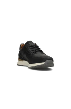 Liverpool Los Angeles Sneakers-BENNET LEATHER TEXTURED SNEAKER Black