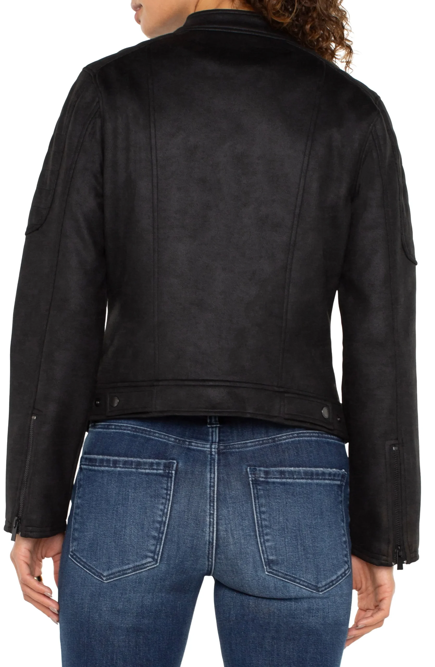 Liverpool Los Angeles Jackets-BIKER JACKET Black