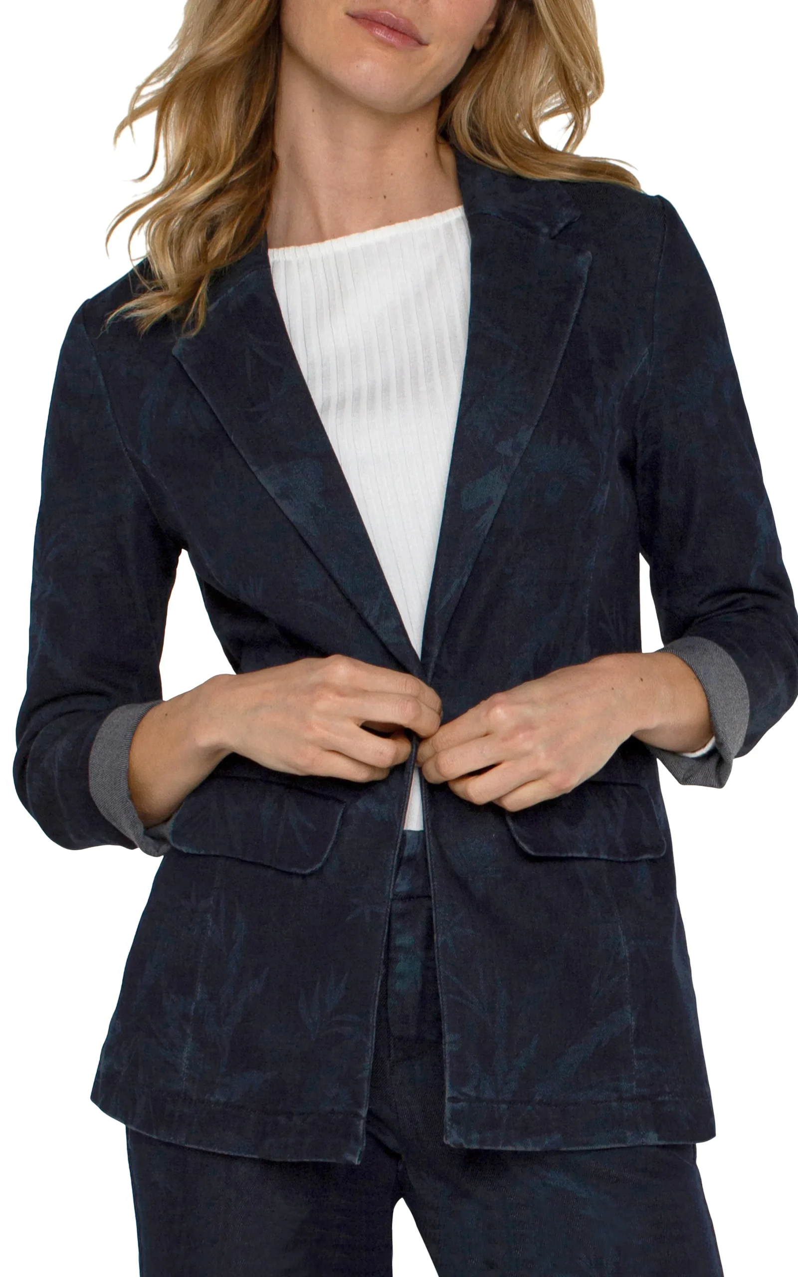 Liverpool Los Angeles Jackets-BOYFRIEND BLAZER Shadowfloral