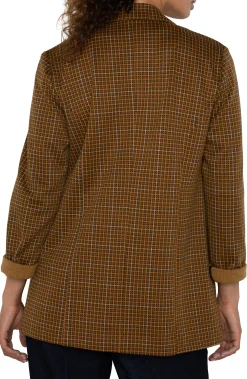 Liverpool Los Angeles Jackets-BOYFRIEND BLAZER Jasperbrownplaid