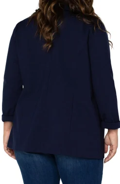 Liverpool Los Angeles Jackets-BOYFRIEND BLAZER WITH PRINCESS DART Cadetblue