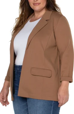Liverpool Los Angeles Jackets-BOYFRIEND BLAZER WITH PRINCESS DART Maple