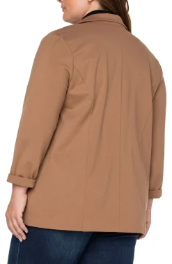 Liverpool Los Angeles Jackets-BOYFRIEND BLAZER WITH PRINCESS DART Maple