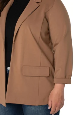 Liverpool Los Angeles Jackets-BOYFRIEND BLAZER WITH PRINCESS DART Maple