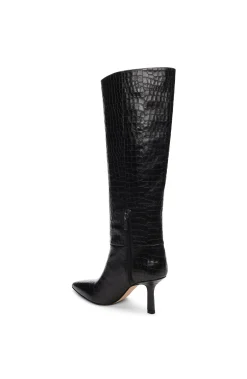 Liverpool Los Angeles Boots-BRYN MAX CALF TWO-TONE LEATHER BOOT Black
