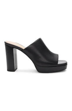 Liverpool Los Angeles Mules-CARSON HIGH BLOCK HEEL MULE Black