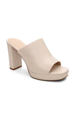 Liverpool Los Angeles Mules-CARSON HIGH BLOCK HEEL MULE Ecru