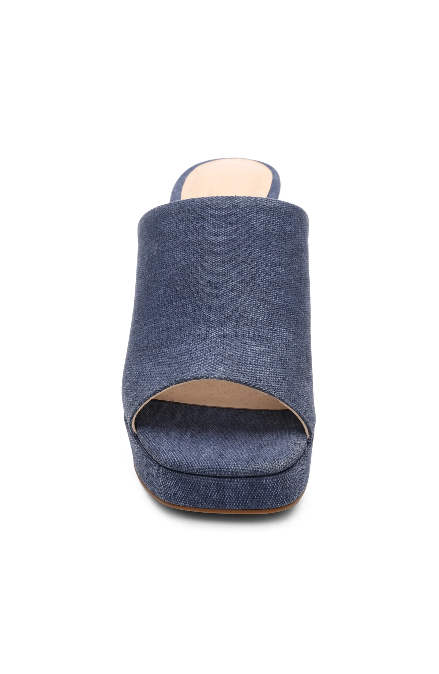 Liverpool Los Angeles Mules-CARSON HIGH BLOCK HEEL MULE Indigo