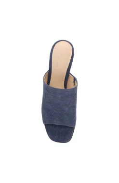 Liverpool Los Angeles Mules-CARSON HIGH BLOCK HEEL MULE Indigo