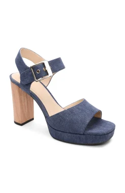 Liverpool Los Angeles Heels-CELEBRITY ANKLE STRAP HEEL Indigo