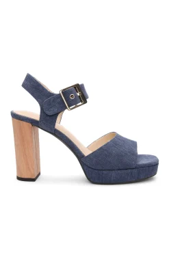 Liverpool Los Angeles Heels-CELEBRITY ANKLE STRAP HEEL Indigo