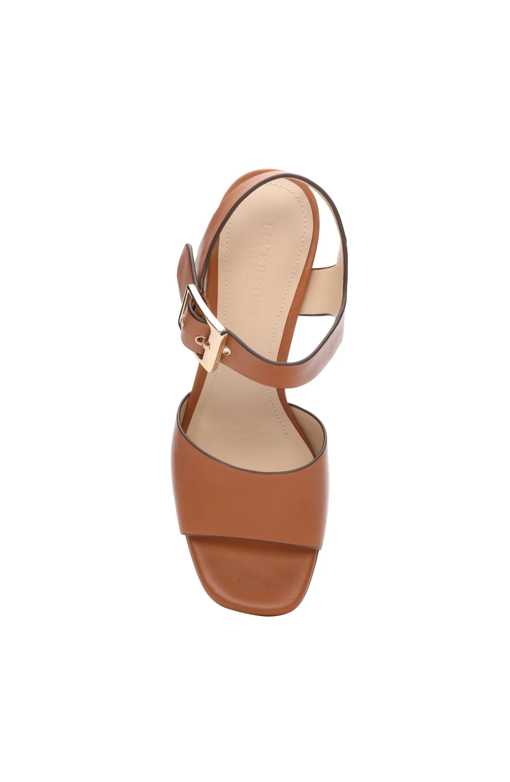 Liverpool Los Angeles Heels-CELEBRITY ANKLE STRAP HEEL Luggage