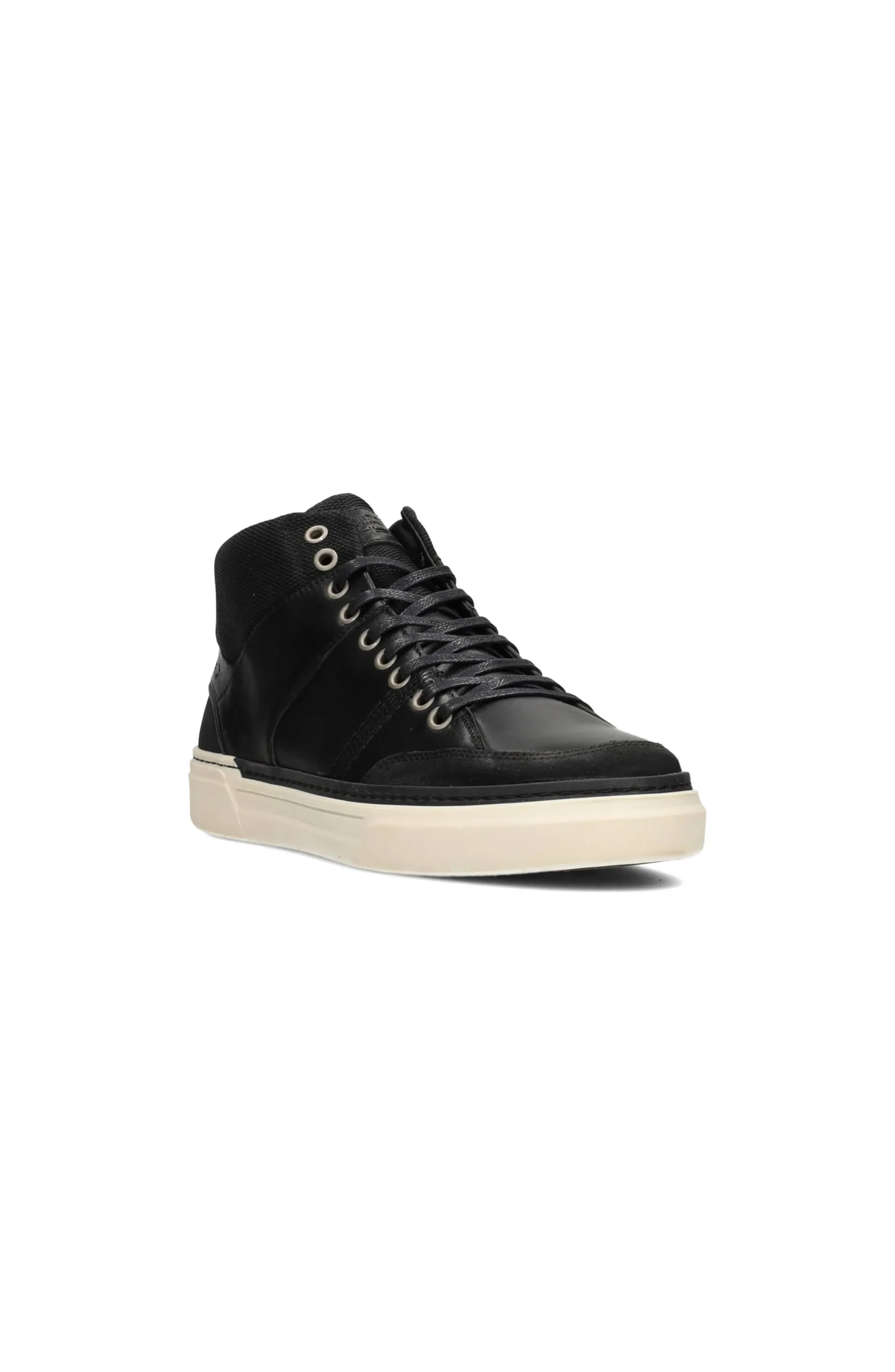 Liverpool Los Angeles Sneakers-CITATION LEATHER HIGH TOP SNEAKER Black