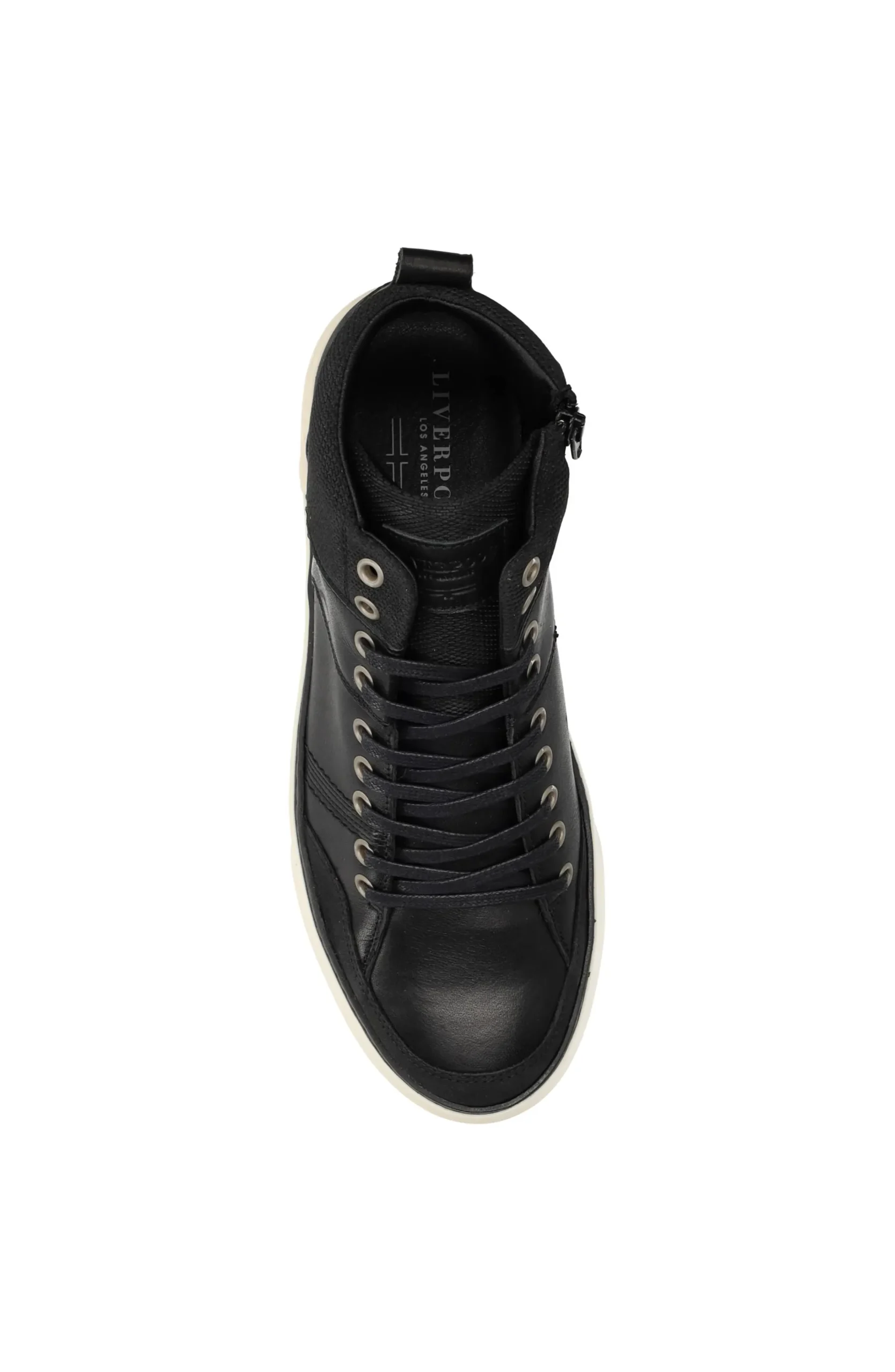 Liverpool Los Angeles Sneakers-CITATION LEATHER HIGH TOP SNEAKER Black