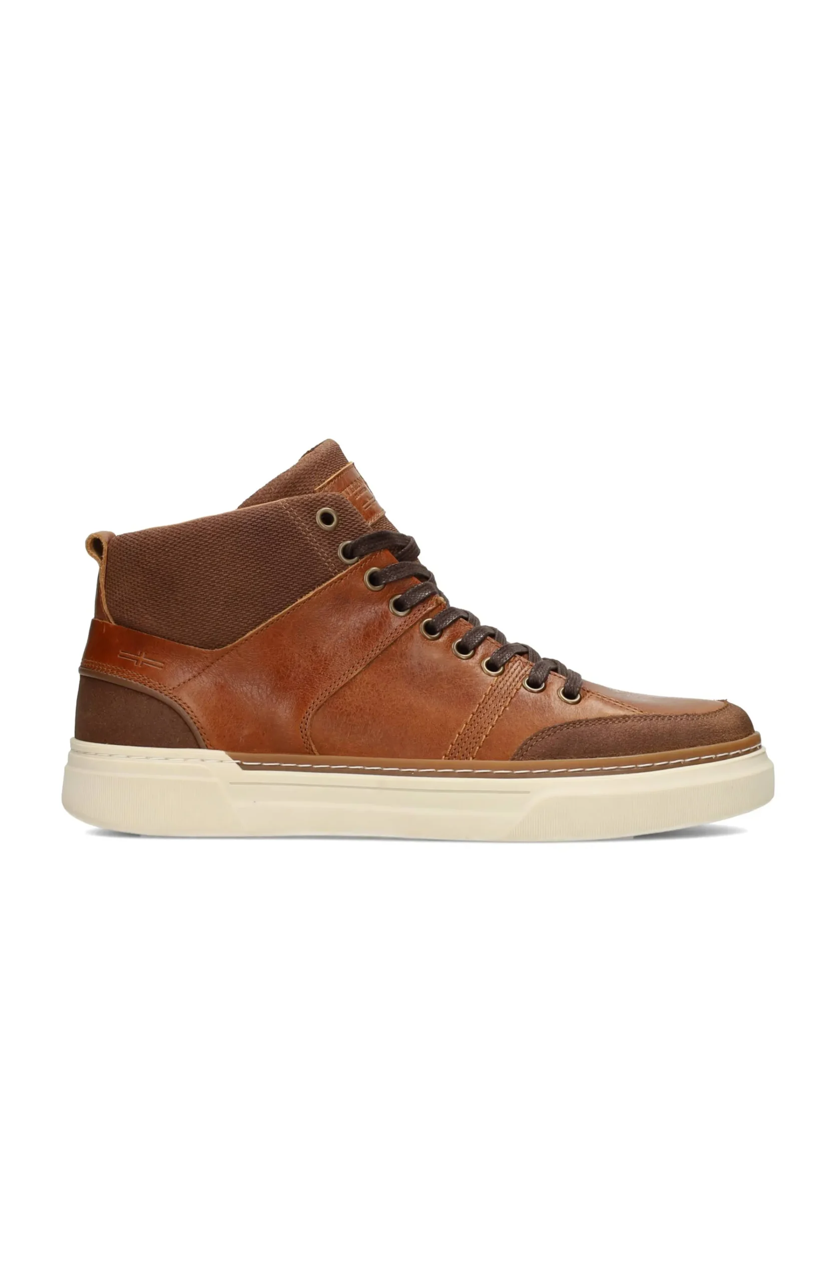 Liverpool Los Angeles Sneakers-CITATION LEATHER HIGH TOP SNEAKER Cognac
