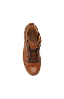 Liverpool Los Angeles Sneakers-CITATION LEATHER HIGH TOP SNEAKER Cognac