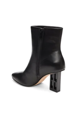 Liverpool Los Angeles Boots-CLAREMONT ICON HEEL SIDE ZIP BOOTIE Black
