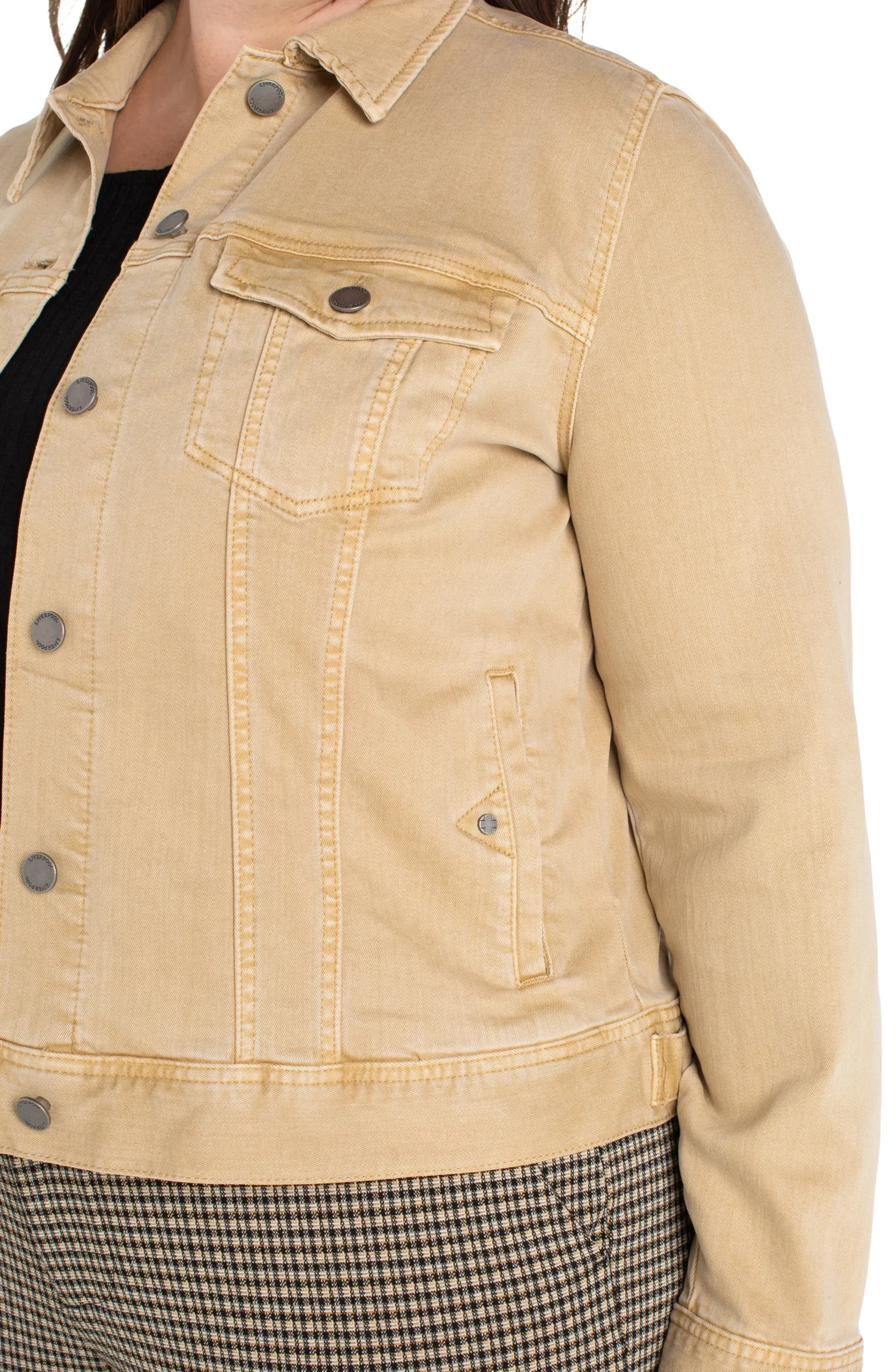 Liverpool Los Angeles Jackets-CLASSIC JEAN JACKET Hayseedtan