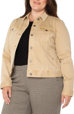 Liverpool Los Angeles Jackets-CLASSIC JEAN JACKET Hayseedtan