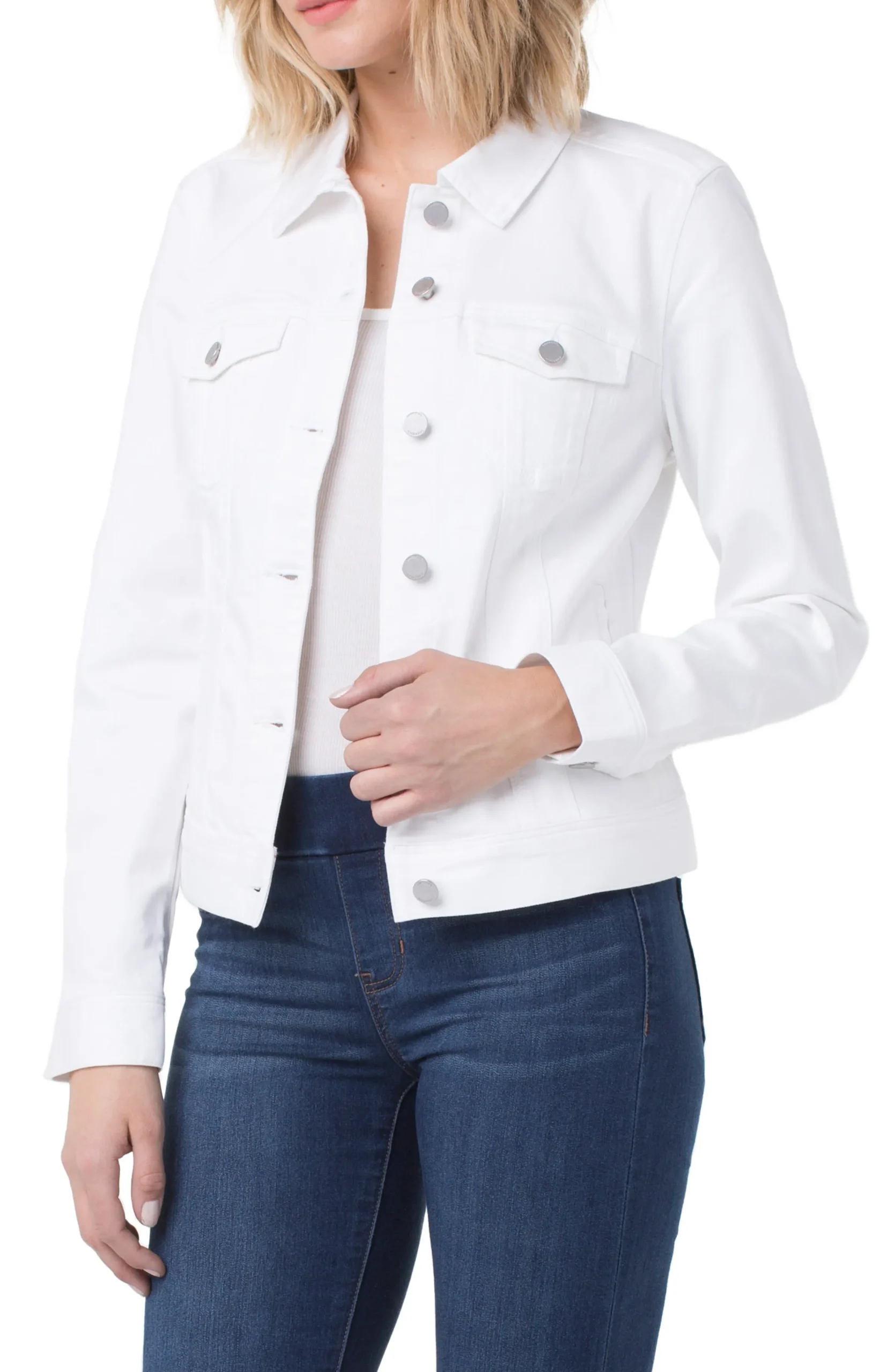 Liverpool Los Angeles Jackets-CLASSIC JEAN JACKET Brightwhite