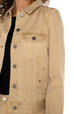 Liverpool Los Angeles Jackets|Jackets-CLASSIC JEAN JACKET Hayseedtan