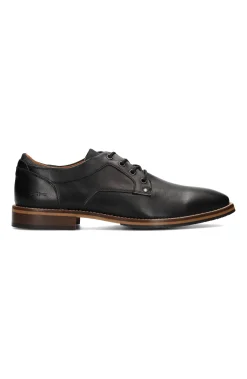 Liverpool Los Angeles Oxfords-DESK BURNISHED LEATHER OXFORD SHOE Black
