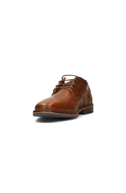 Liverpool Los Angeles Oxfords-DESK BURNISHED LEATHER OXFORD SHOE Cognac