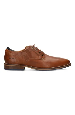 Liverpool Los Angeles Oxfords-DESK BURNISHED LEATHER OXFORD SHOE Cognac