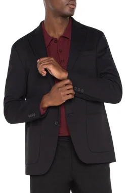 Liverpool Los Angeles Jackets & Blazers-DOUBLE VENT BLAZER Black