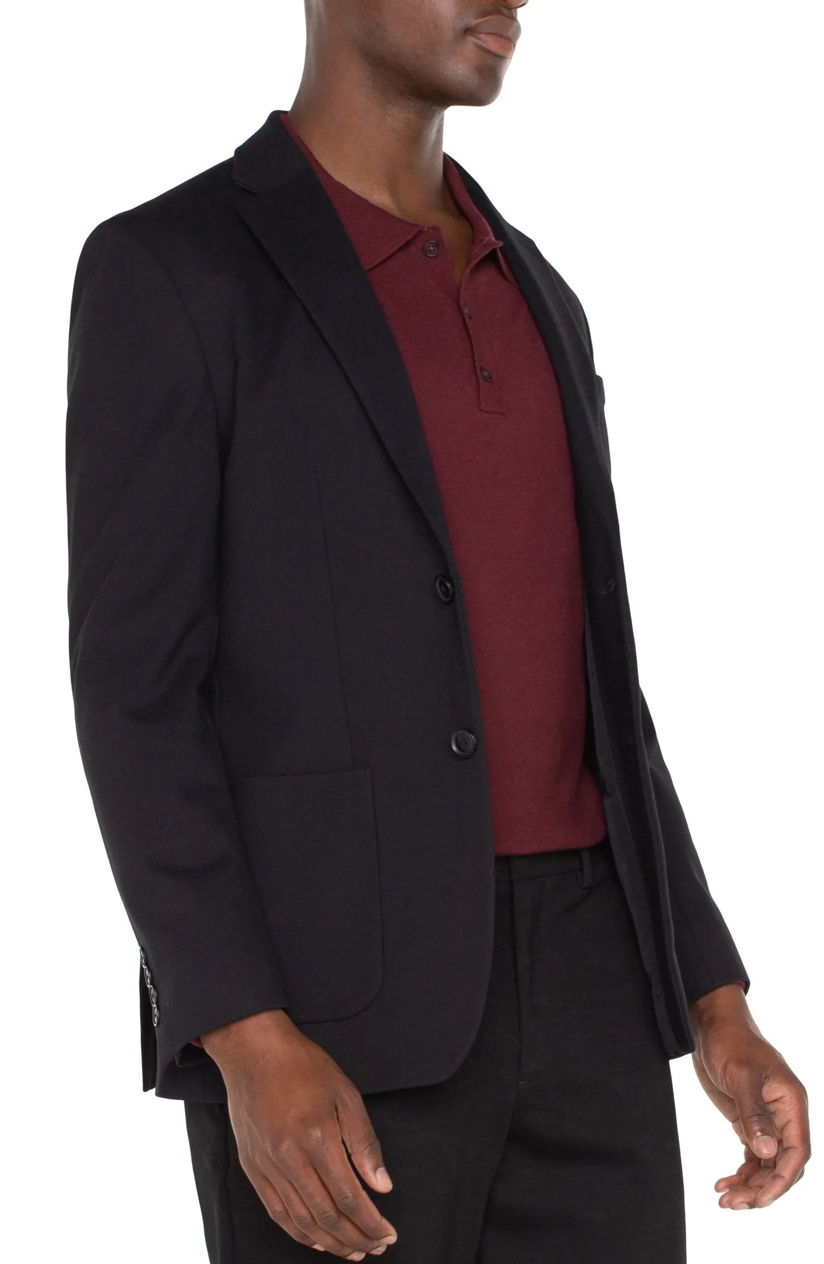 Liverpool Los Angeles Jackets & Blazers-DOUBLE VENT BLAZER Black