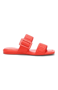 Liverpool Los Angeles Sandals-DOWNTOWN LOGO STITCH SANDAL Coral