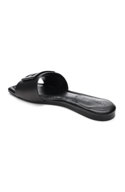 Liverpool Los Angeles Sandals-DUNBAR LOGO MEDALLION SANDALS Black