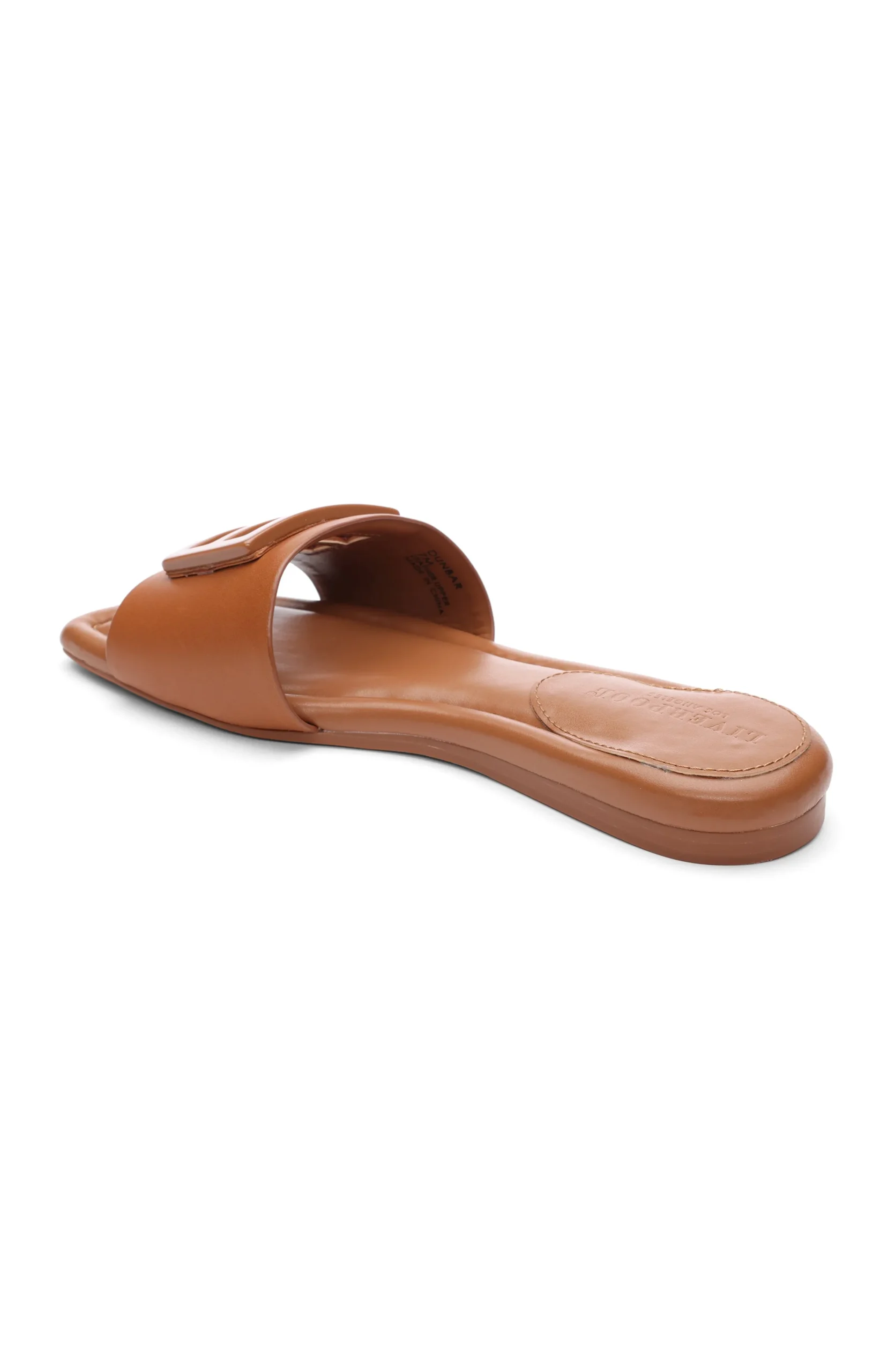 Liverpool Los Angeles Sandals-DUNBAR LOGO MEDALLION SANDALS Luggage
