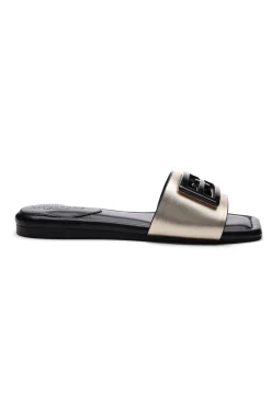 Liverpool Los Angeles Sandals-DUNBAR LOGO MEDALLION SANDALS Ltgold
