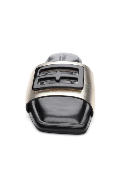 Liverpool Los Angeles Sandals-DUNBAR LOGO MEDALLION SANDALS Ltgold