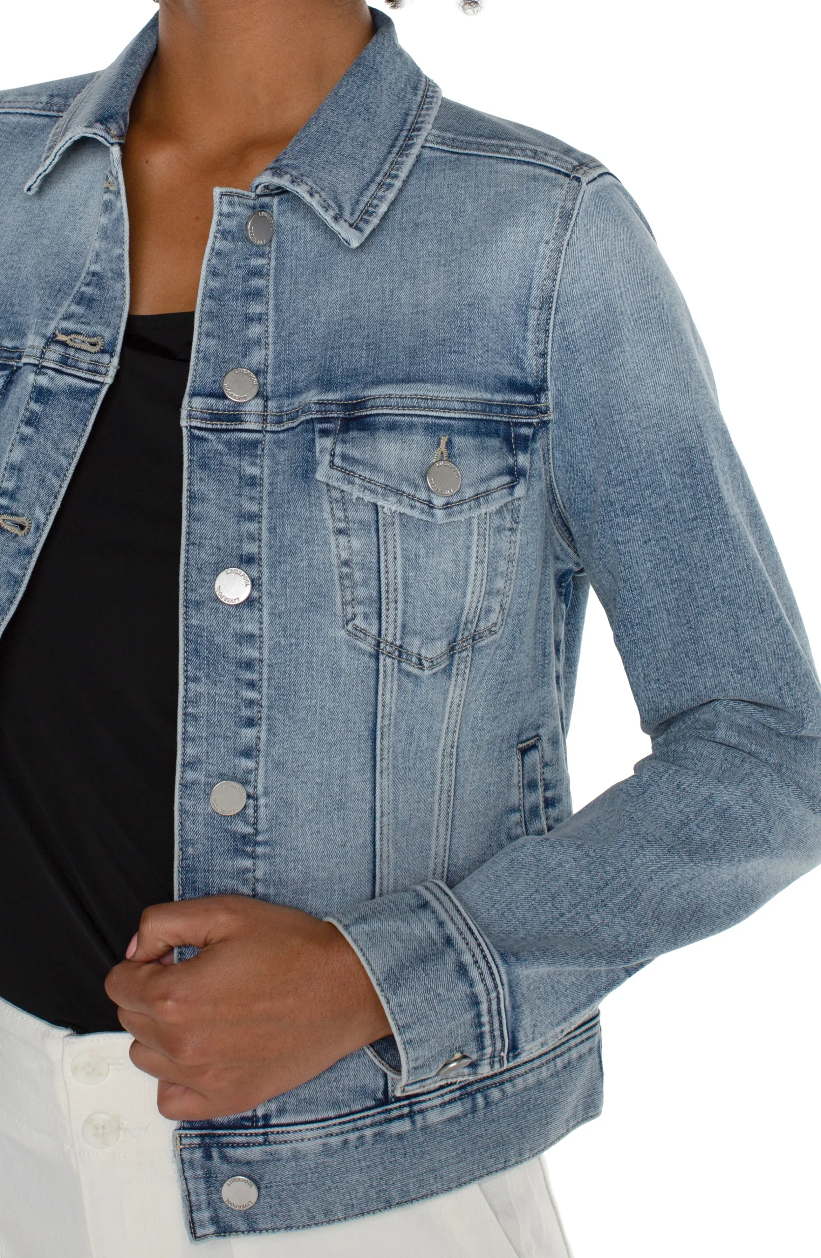 Liverpool Los Angeles Jackets|Jackets-ECO CLASSIC JEAN JACKET Cabrillo