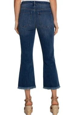 Liverpool Los Angeles Jeans|Bootcut & Flares-ECO HANNAH CROP FLARE WITH FRAY HEM Elkmont