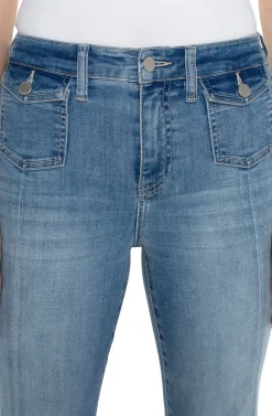 Liverpool Los Angeles Jeans|Bootcut & Flares-ECO HANNAH FLARE WITH FLAP FRONT POCKETS Overlook