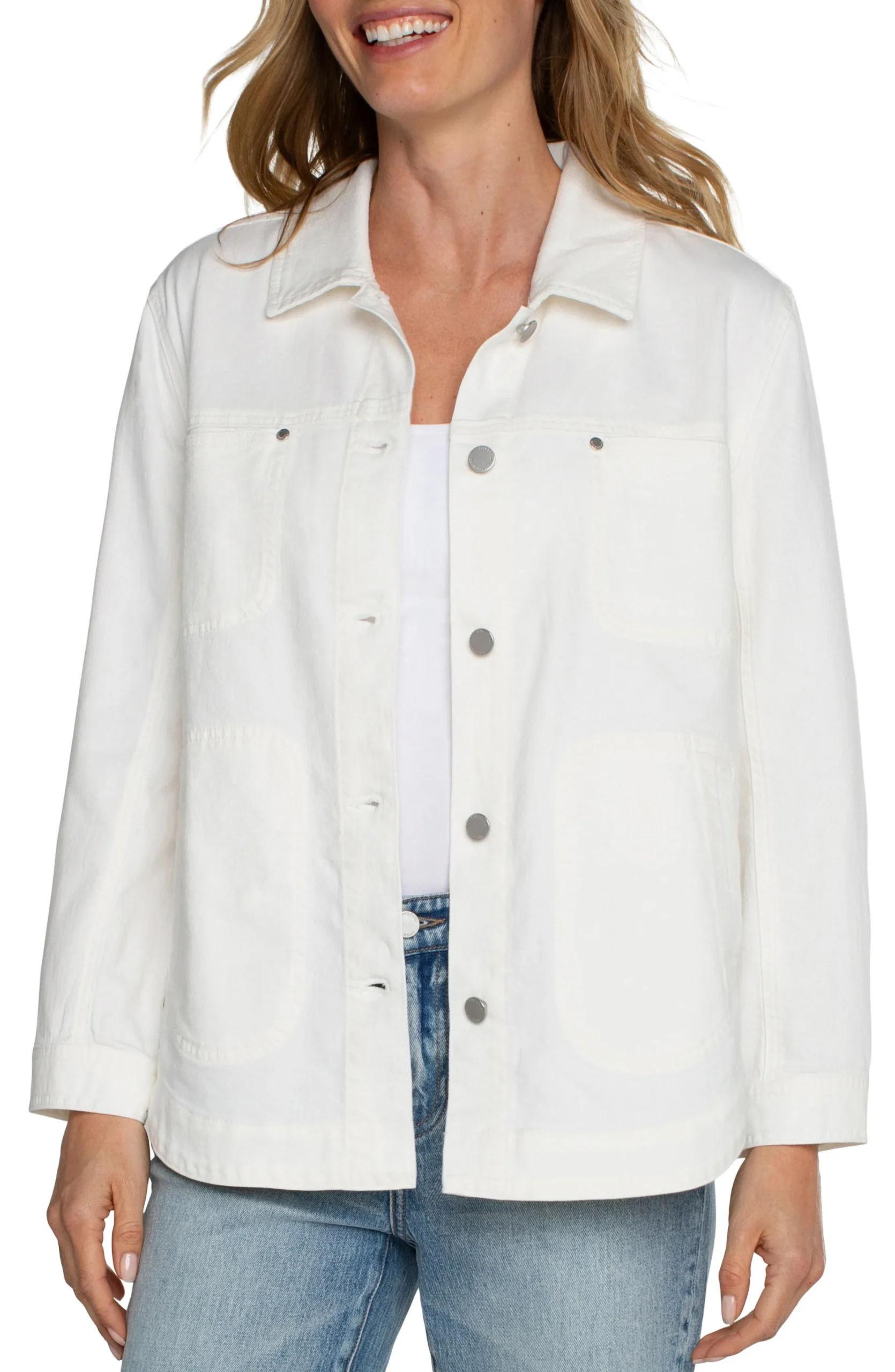 Liverpool Los Angeles Mules-ECO SHIRT JACKET Brightwhite