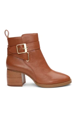 Liverpool Los Angeles Boots-ENCINO BOOTIE WITH ANKLE STRAP Pecan