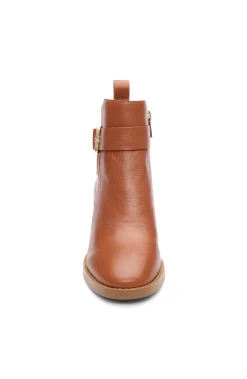 Liverpool Los Angeles Boots-ENCINO BOOTIE WITH ANKLE STRAP Pecan