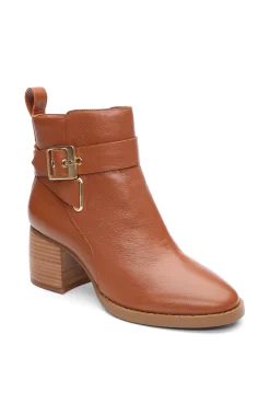 Liverpool Los Angeles Boots-ENCINO BOOTIE WITH ANKLE STRAP Pecan