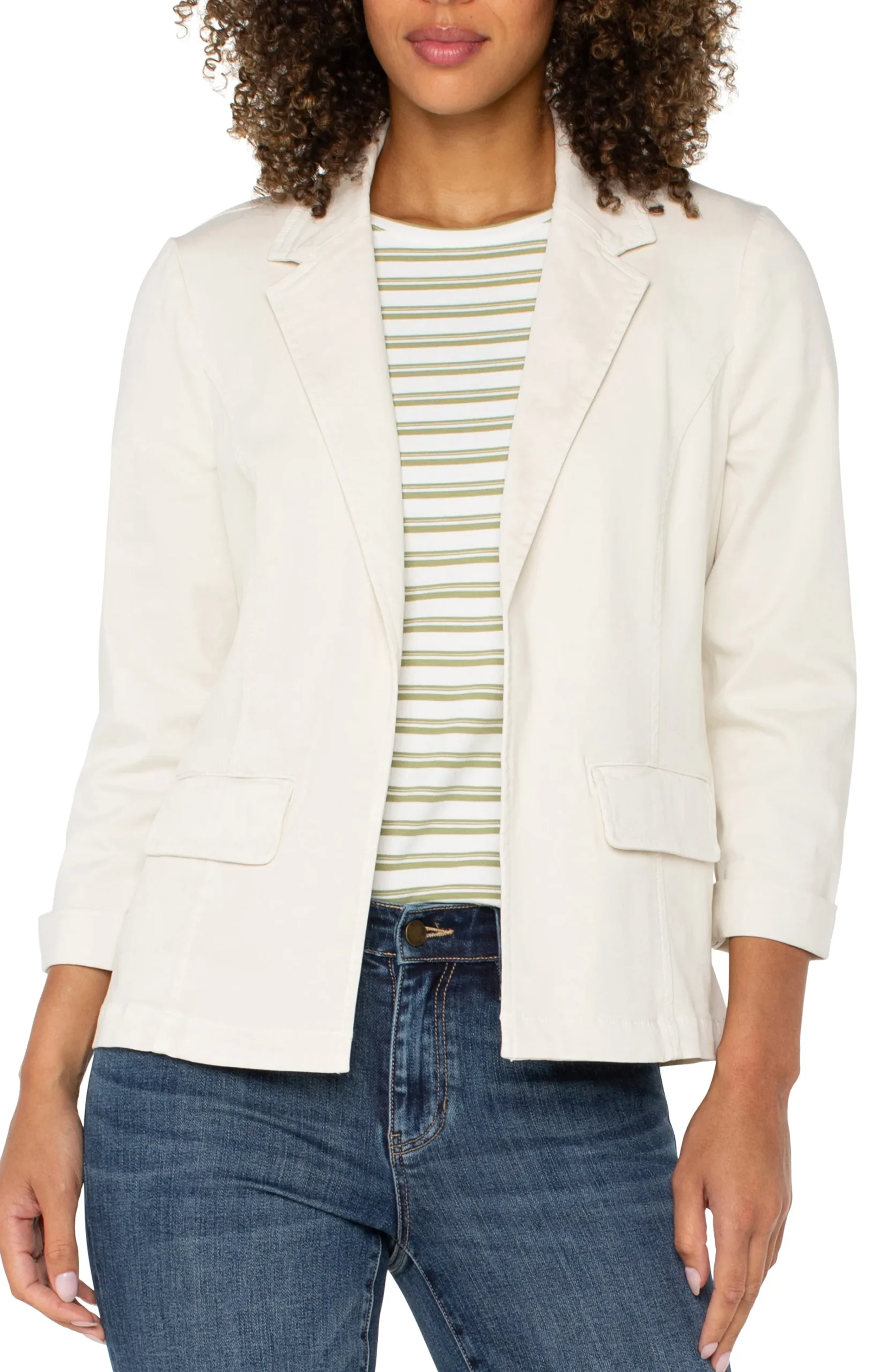 Liverpool Los Angeles Jackets-FITTED BLAZER Bone