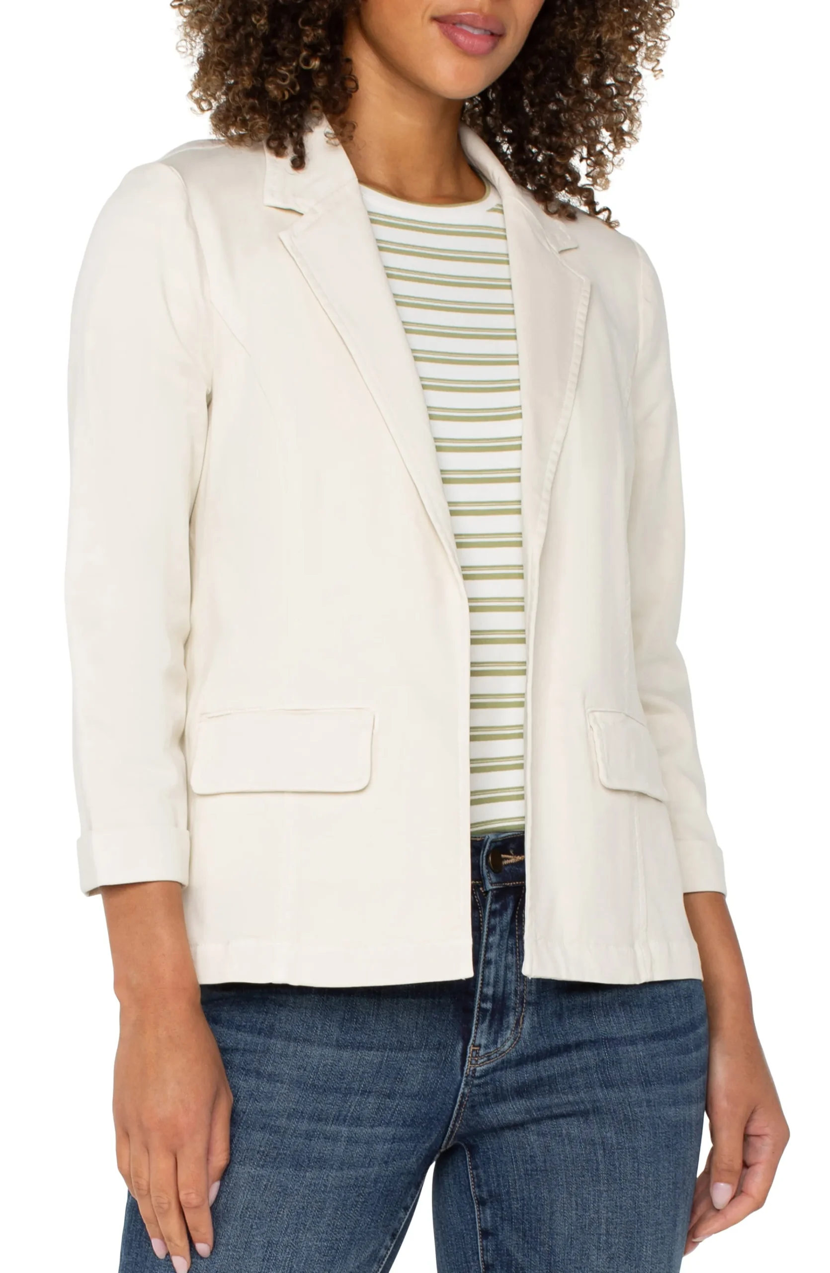 Liverpool Los Angeles Jackets-FITTED BLAZER Bone