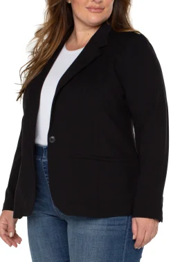 Liverpool Los Angeles Jackets-FITTED BLAZER Black