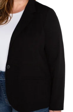 Liverpool Los Angeles Jackets-FITTED BLAZER Black